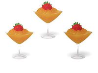 Majestic Settings Mini Collection Mini Martini Cups, Heavyweight Clear Plastic 1.5oz Martini Cups, Elegant Disposable Dessert Cups. (20 CT)