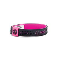 MyID Sport Medical ID Bracelet Black/Pink Child