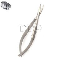DDP MICRO SCISSORS 3.25" CURVED SUPER FINE BLADES GROOVED HANDLES
