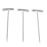 Meolin Wig T-Pins for Holding Wigs and Hair Extensions on Wig Head,Nickel plated steel wire,1.25in