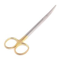 G.S Metzenbaum Scissors Supercut 5.5" Curved One Blade Serrated Dental Instruments Best Quality