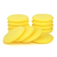 MOTZU 30 Pieces 4” Car Wax Polish Applicator/Round Shaped Sponge/Vehicle Waxing Foam Sponge Pads Ultra-Soft Clean Auto Tool