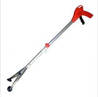 Foldable Pick Up Tool Grabber Reacher Stick Reaching Grab Extend Reach 30" inch (RED)