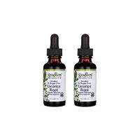 Swanson Licorice Root Liquid Extract (Alcohol and Sugar-Free) 1 fl oz Liquid 2 Pack