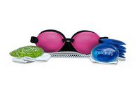 Tranquileyes Advanced for Moderate Dry Eye Relief - Warm Compress with Microwavable Beads and Self-Activating Instants (Hot Pink)