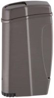 Xikar Executive II Single Jet Flame Lighter, Sleek Durable Metal Body, Large Squeeze Ignition, Large Fuel Window, Gunmetal