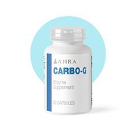 Ajira Carbo-G Digestive Enzyme Supplements w/Probiotics (90 Capsules) Help Relieve Gas, Bloating, Cramps, and Diarrhea | Gluten-Free Herbal and Prebiotic Fiber | Men, Women