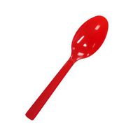 Party Essentials N24509RD Medium-Weight Hard Plastic Plastic Spoons, Red (1,200 Count)