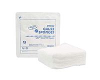 Type VII Gauze Sponges 4" x 4". Case of 1280 16-ply Gauze Dressings for Wound Cleaning, prepping, debriding, Packing. Sterile, 100% Cotton, Latex-Free. Rigid Plastic Tray.