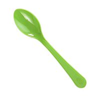 Lime Green Plastic Spoons, Exquisite Solid Color Premium Plastic Cutlery, Heavy Duty Plastic Disposable Spoons (24-ct. Pack)