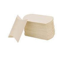 Vlovelife Ivory Anti-Scratch Paper Pillow Favor Gift Box Wedding Party Favour Gift Candy Box Pack Of 100