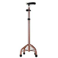 ZHM Quadripod Walking Stick Healthcare Tetrapod Walking Stick - with Small 4 Leg Base,Bronze