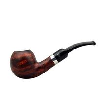 Gasparini Orange Tomato Briar Bent Meerschaum Lined Tobacco Smoking Pipe