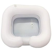 Inflatable Hair Washing Basin, Shampoo and Conditioner Basin, Wash Hair in Bed, PVC with Drain Hose Portable for Bedridden,Elderly,Disabled,Injured,Handicapped(65x48x20cm)