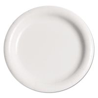 SCCMWP9B - Bare Eco-Forward Clay-Coated Paper Plate, 9quot, White, Round, Mediumweight, 125/pk