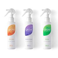 Grow Fragrance - Certified 100% Plant Based Air Freshener + Fabric Freshener Spray, Made with All Natural Essential Oils, 5oz Variety Pack