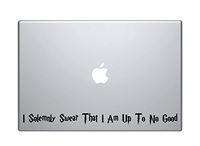 I Solemnly Swear That I Am Up To No Good / Mischief Managed Apple MacBook Pro Vinyl Decal Stickers (Fits 11, 13, 15, 17 inch and Air)