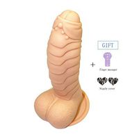 Her and His Medical Grade Si-licone Soft Rod Underpants Dinosaur Flesh