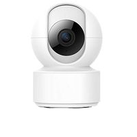 Wireless Security 1080P HD Camera with Two-Way Audio - WiFi Security Dome Surveillance IP Camera Home Baby Monitor with Motion Detection Night Vision, Built-in 16GB High Speed Micro SD Card, Re