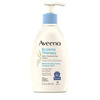 Aveeno Eczema Therapy Daily Moisturizing Cream for Sensitive Skin, Soothing Lotion with Colloidal Oatmeal for Dry, Itchy, and Irritated Skin, Steroid-Free and Fragrance-Free, 12 fl. oz