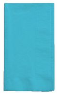 Creative Converting Touch of Color 2-Ply 50 Count Paper Dinner Napkins, Bermuda Blue