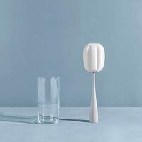 Alisy Cleaning Cup Brushs with Long Handle - Cleaning Brush Bottle Cleaner for Tea Glass Chinaware Porcelain Coffee Stains, Glass Cups (White)