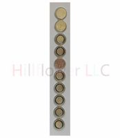 Hillflower 1000 Piece AG1 LR60 LR621 G1 364A 164 Bulk 0% Hg 1.5V Alkaline Prime Battery