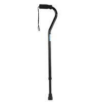 YULAN Bend Armrest Walker Crutches Aluminum Alloy Anti-Slip Telescopic Adjustable Old Cane