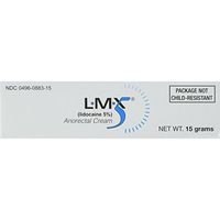 LMX5 Lidocaine Pain Relief Cream, 15g Tube