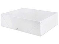 White Letterhead Folding Boxes - 25 Per Pack (5 1/2 x 8 1/2 x 2)