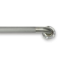 Keeney PP19343SG Stainless Steel Grab Bar 1.25 In. Dia. x 24 In. Exposed Screw, Sure Grip