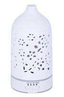 Thanku Essential Oil Diffuser,100ml Ceramic Ultrasonic Aromatherapy Diffuser with 4 Timer Mode & 7 Colors LED Night Light Aroma Diffusers with BPA-Free and Waterless Auto Shut-Off for Home,Spa,Bedroom