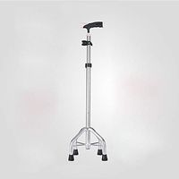Xiao Jian Crutches - Walking Sticks, Old Four Feet, Crutches, Aluminum Sticks, Non-Slip, Light Walking Aids, Height Adjustable Crutch (Color : D)