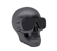 Generic Skull Head Shape Portable Wireless Bluetooth Speaker for Desktop PC/Laptop Notebook/Mobile Phone/MP3/MP4 Player-Black