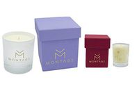 Montage Lifestyle Soy Wax Candle Gift Set - Serenity- Aromatherapy Candles for Sleep + Sensual with 100% Pure Essential Oils- Handmade in Greece