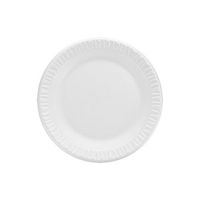 Dart 7PWCR 7 in White Unlaminated Foam Plate (Case of 1000)