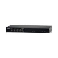 Aten KH1516i KVM Switch - 1 Computer(s) - 1600 x 1200 - 17 x Network (RJ-45) - 2 x PS/2 Port1 x VGA - KH1516AI