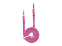 CellularOne Reach 9788 3.5mm Flat Wire Audio Cable for Smartphones/Tablets/MP3 Players - Pink