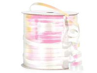 *250YDS* 3/16" Beautiful White Iridescent Curling Ribbon Poly Embossed nfLG -1887