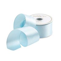 Caspari Solid Light Blue Wired Ribbon - Three 30 Ft. Spools