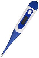 ChezMax Digital Thermometer Soft Head Oral Thermometer for Adults and Babies Precision Last Thermometer Memory Accurate and Fast Readings (Blue)