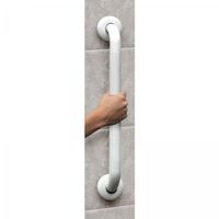 18" White Easy Mount Grab Bar (White) (3"H x 18"W x 1.25"D)