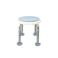 Bath Stool Rotatable Old Bath Chair Maternity Bath Chair Aluminum Alloy Anti-Skid Bathroom Stool (Color : Suction Cup Blue, Size : 33cm)