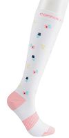 Copper Fit Energy Knee High Compression Socks 1-Pack (White, Small/Medium)
