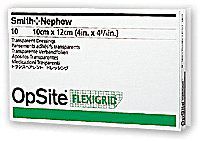 Smith & Nephew 5466024632 Opsite Flexigrid 4.75 x 10 Inch Transparent Dressing - Box of 10