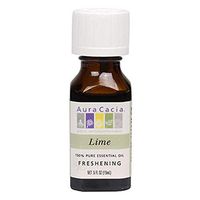 Aura Cacia Lime Essential Oil | GC/MS Tested for Purity | 15ml (0.5 fl. oz.)