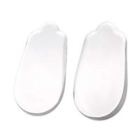 Medial & Lateral Heel Wedge Silicone Insoles (Pair), Posture Corrective Heel Inserts Lift Shoe Wedge for Foot Alignment, Knock Knee Pain, Bow Legs, Osteoarthritis