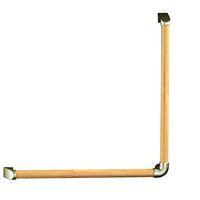 DWW Non-Slip Wooden Grab Bar Safety Shower Bath Handle - Waterproof Bathtub Balance Hand Rail for Handicap, Elderly, 25.125.1inch (Color : Natural Color)