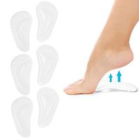 Metatarsal Pads Ball of Foot Cushions Gel Ball Feet Pads Mortons Neuroma Callus Foot Pain Relief Bunion Forefoot Support for Women Men (Clear, Small) (Small)