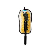 24" Black and Yellow Auto Cleaning Duster Brush with Non-Slip Handle